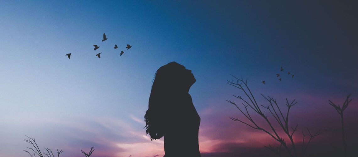 woman-free-sunset-birds